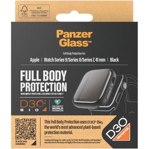 PanzerGlass Full Body Case voor Apple Watch Series 9 - 41 mm - Zwart