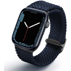 Uniq Aspen Braided bandje voor de Apple Watch Series 1 t/m 10 / SE / Ultra (2) (44/45/46/49 mm) - Oxford Blue