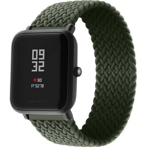 imoshion Gevlochten nylon bandje voor de Amazfit GTS / BIP - Donkergroen