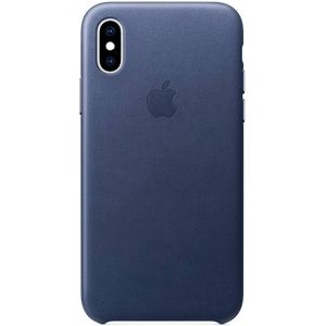 Apple Leather Backcover voor iPhone Xs Max - Midnight Blue