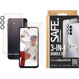 PanzerGlass Safe 3-in-1 pack - Hoesje + screenprotector + camera protector voor de Samsung Galaxy A15 (5G/4G)