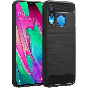 imoshion Brushed Backcover voor de Samsung Galaxy A40 - Zwart