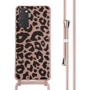 iMoshion Siliconen design hoesje met koord voor de Samsung Galaxy S20 FE - Animal Pink