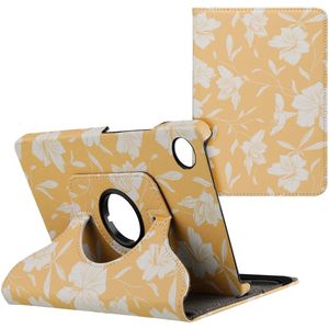 iMoshion 360° Draaibare Design Bookcase voor de Samsung Galaxy Tab A9 8.7 inch - Yellow Flowers