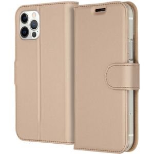 Accezz Wallet Softcase Bookcase voor de iPhone 12 (Pro) - Goud