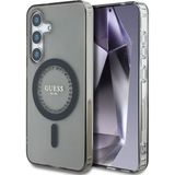 Guess MagSafe IML Rhinestones Case voor de Samsung Galaxy S25 - Zwart