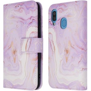 iMoshion Design Bookcase voor de Samsung Galaxy A40 - Purple Marble