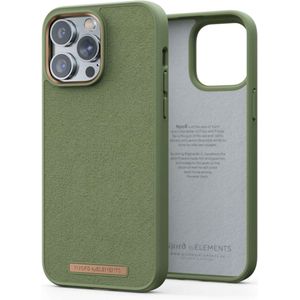 Njorð Collections Suède Comfort+ Case voor de iPhone 14 Pro Max - Olive