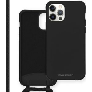 iMoshion Color Backcover met afneembaar koord voor de iPhone 12 (Pro) - Zwart