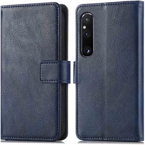 iMoshion Luxe Bookcase voor de Sony Xperia 1 V - Donkerblauw