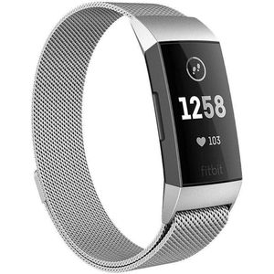 iMoshion Milanees Watch bandje voor de Fitbit Charge 3 / 4 - Zilver