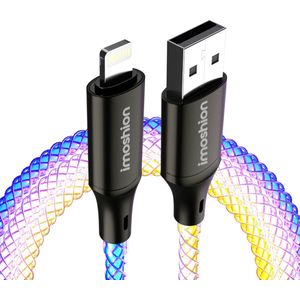 iMoshion Snellaadkabel RGB - USB-A naar Lightning kabel - 1 meter