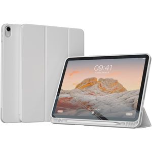 Accezz Smart Silicone Bookcase voor de Apple iPad Air 11 inch (2025) M3 / (2024) M2 / Air 5 (2022) / Air 4 (2020) - Grijs
