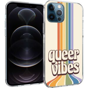 iMoshion Design hoesje voor de iPhone 12 (Pro) - Rainbow Queer vibes