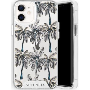 Selencia Zarya Fashion Extra Beschermende Backcover voor de Apple iPhone 12 Mini - Palmtree