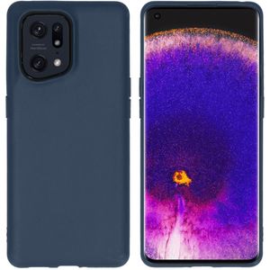 iMoshion Color Backcover voor de Oppo Find X5 5G - Donkerblauw