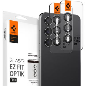 Spigen GLAStR Camera Protector Glas 2 Pack voor de Samsung Galaxy S24 Plus - Black
