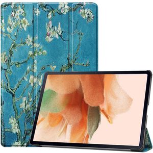 iMoshion Design Trifold Bookcase voor de Samsung Galaxy Tab S8 Plus / Tab S7 FE 5G / Tab S7 Plus - Groene Plant