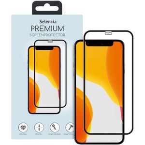 Selencia Gehard Glas Premium Screenprotector voor de iPhone 12 Mini - Zwart