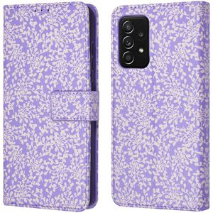 iMoshion Design Bookcase voor de Samsung Galaxy A52(s) (5G/4G) - Purple White Flowers