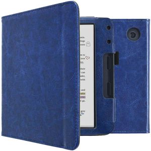 imoshion Vegan Leather Bookcase voor de Kobo Libra Colour / Tolino Vision Color - Donkerblauw
