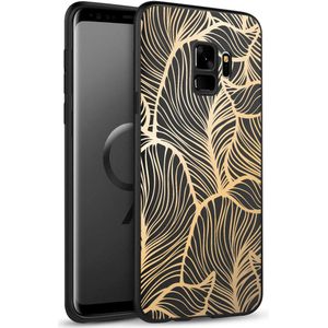 iMoshion Design hoesje voor de Samsung Galaxy S9 - Bladeren / Zwart