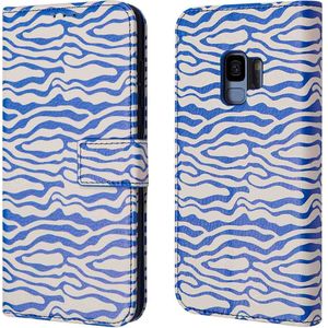 iMoshion Design Bookcase voor de Samsung Galaxy S9 - White Blue Stripes