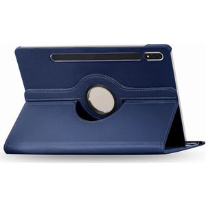 iMoshion 360° draaibare Bookcase voor de Samsung Galaxy Tab S8 / S7 - Donkerblauw