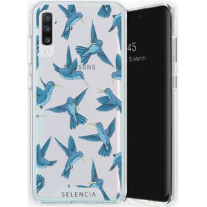 Selencia Zarya Fashion Extra Beschermende Backcover voor de Samsung Galaxy A70 - Birds