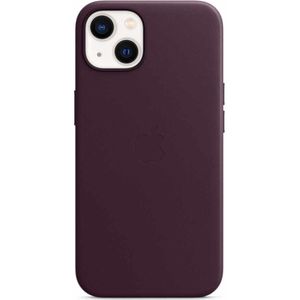 Apple Leather Backcover MagSafe voor de iPhone 13 - Dark Cherry