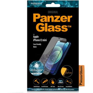 PanzerGlass Case Friendly Screenprotector voor iPhone 12 Mini - Zwart