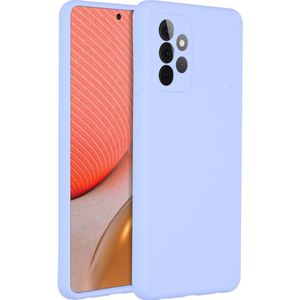 Accezz Liquid Silicone Backcover voor de Samsung Galaxy A72 - Paars