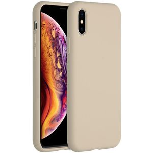 Accezz Liquid Silicone Backcover voor de iPhone Xs / X - Stone