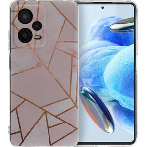 iMoshion Design hoesje voor de Xiaomi Redmi Note 12 Pro - Pink Graphic