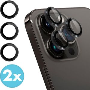 iMoshion 2 Pack Camera lens protector voor de iPhone 14 Pro / 14 Pro Max - Grijs