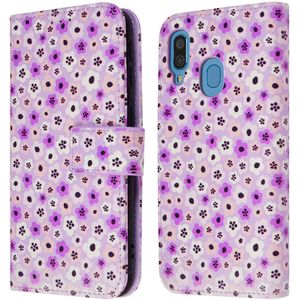 iMoshion Design Bookcase voor de Samsung Galaxy A40 - Purple Flowers