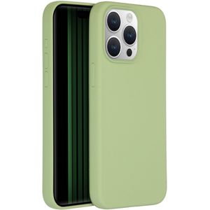 Accezz Liquid Silicone Backcover voor de iPhone 15 Pro Max - Groen