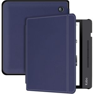 iMoshion Slim Hard Case Sleepcover met stand voor de Kobo Libra H2O - Donkerblauw