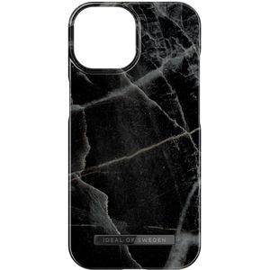 iDeal of Sweden Fashion Backcover voor de iPhone 15 - Black Thunder Marble