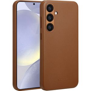 Accezz MagSafe Leather Backcover voor de Samsung Galaxy S24 Plus - Sienna Brown