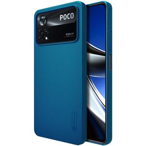 Nillkin Super Frosted Shield Case voor de Xiaomi Poco X4 Pro 5G - Blauw