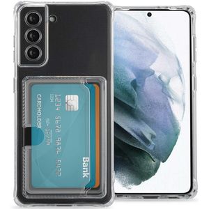 iMoshion Softcase Backcover met pasjeshouder voor de Samsung Galaxy S21 - Transparant
