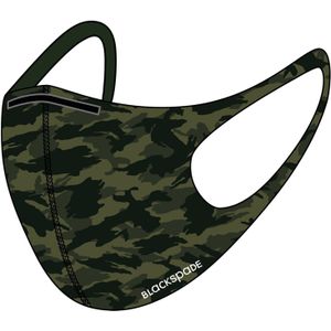 Blackspade Uniseks wasbaar mondkapje volwassenen - Herbruikbaar, stretch katoen - Camo - Large