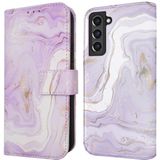 iMoshion Design Bookcase voor de Samsung Galaxy S21 FE - Purple Marble