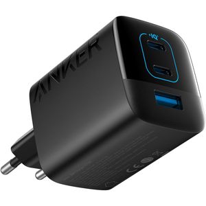 Anker 336 Fast Charger - 67W - 3-Poorts USB-A en USB-C Adapter - Zwart