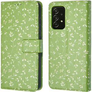 imoshion Design Bookcase voor de Samsung Galaxy A52(s) (5G/4G) - Green Flowers