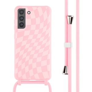 iMoshion Siliconen design hoesje met koord voor de Samsung Galaxy S20 - Retro Pink