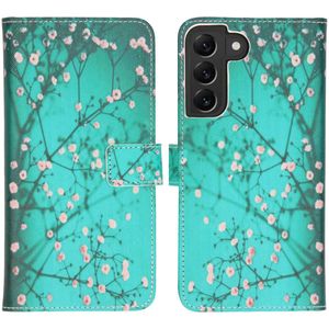 iMoshion Design Softcase Bookcase voor de Samsung Galaxy S22 Plus - Blossom