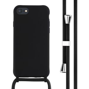 imoshion Siliconen hoesje met koord voor de Apple iPhone SE (2022 / 2020) / 8 / 7 - Zwart