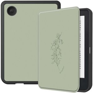 iMoshion Design Slim Soft Case Sleepcover voor de Kobo Clara 2E / Tolino Shine 4 - Floral Green